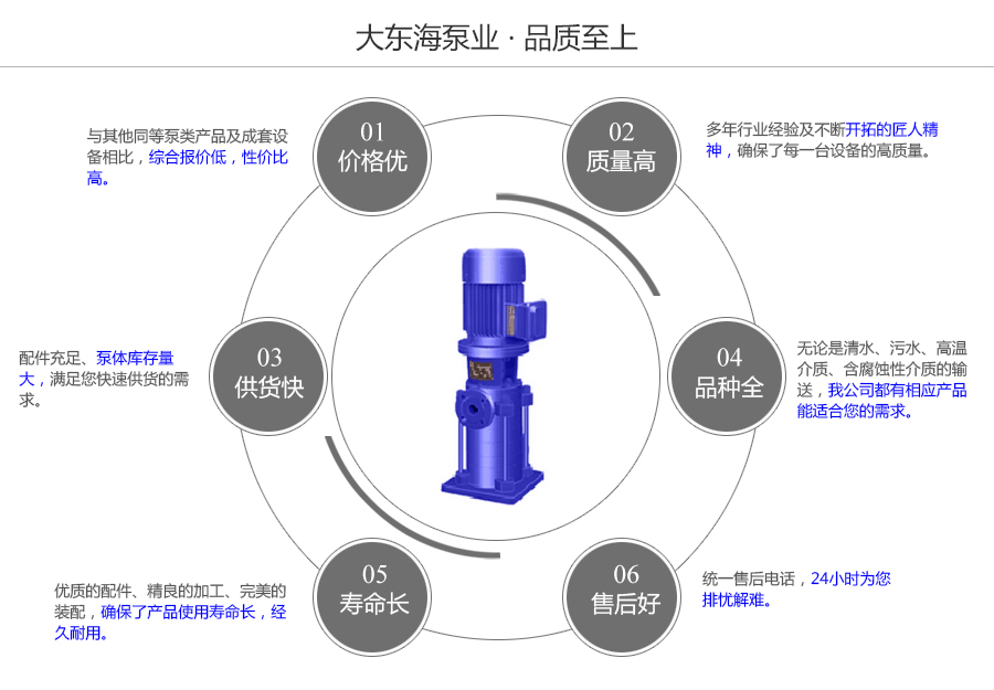 大東海泵業(yè)DL立式多級泵質量保證圖