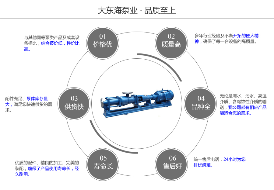 大東海泵業(yè)G型單螺桿泵質(zhì)量保證圖