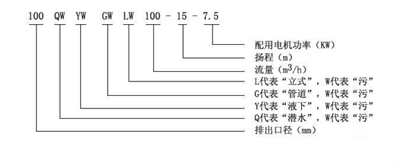 排污泵型號(hào)意義圖